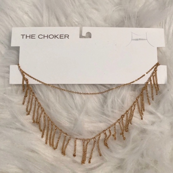 kohl’s Jewelry - { kohl’s } • gold dangly choker
